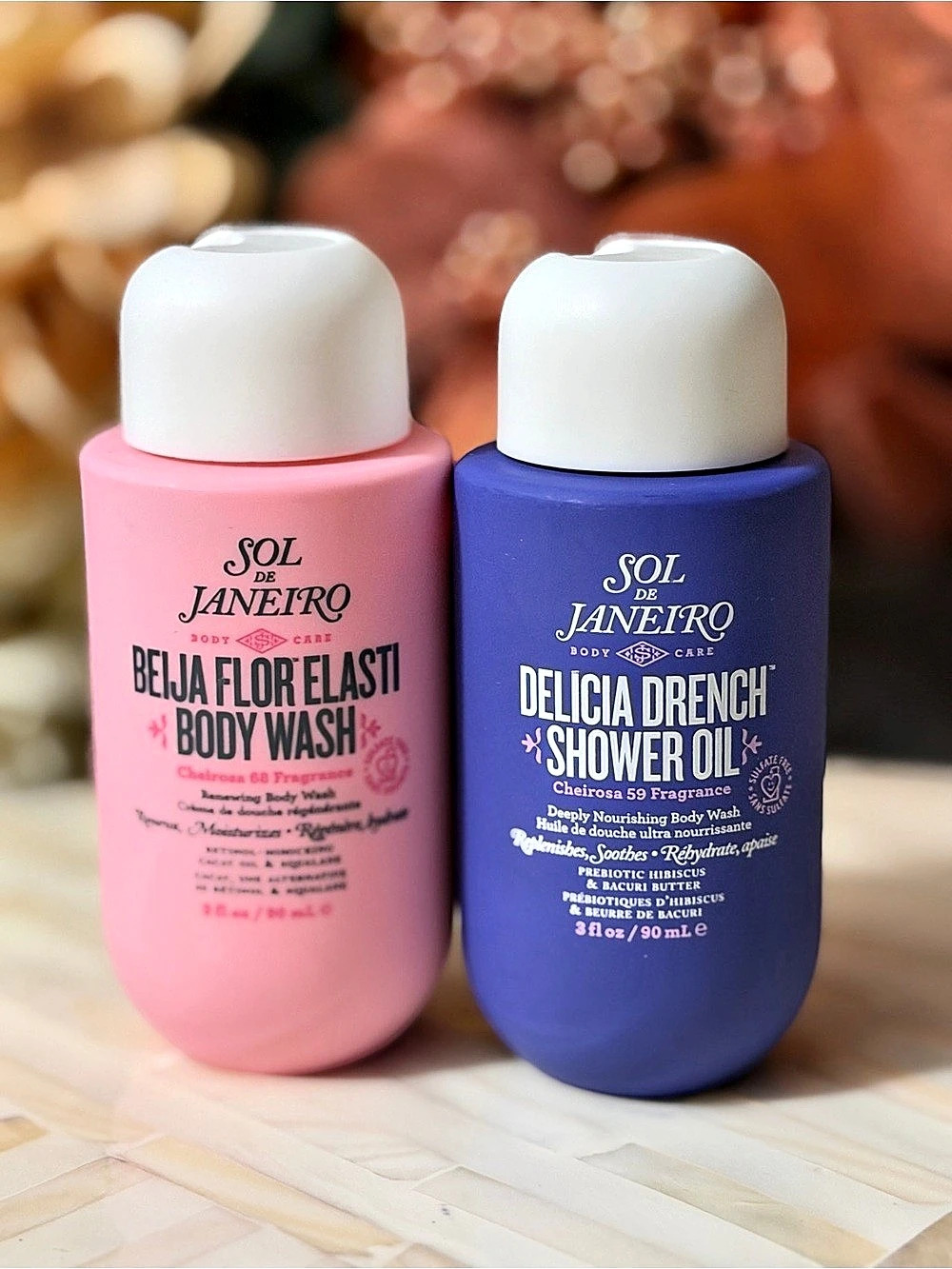 Sol de Janeiro Beija Flor Renewing Body Wash and Delícia Drench Shower Oil Duo
